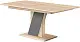 Masă Modern Slider 140/180x80x80cm, stejar sonoma/ardezie gri