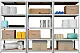 Etajeră SDGroup Strategic 200x360x50cm, argintiu/cafeniu