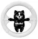 Jucărie sunătoare Akuku A0467 Bear, alb/negru