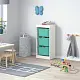 Container pentru jucării IKEA Trofast 3 containere 46x30x94cm, alb/turcoaz