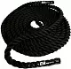 Канат для функционального тренинга EB Fit Crossfit Battle Rope 9м, черный