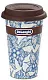 Cană termo Delonghi DLSC064 Flower, alb/albastru