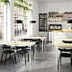 Masă IKEA Tommaryd 130x70cm, furnir stejar albit/alb