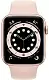 Smartwatch Apple Watch Series 6 44mm, carcasă din aluminiu auriu, curea tip sport