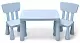 Set măsuță + 2 scaune Costway HW66810BL, albastru