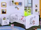 Тумба прикроватная Happy Babies Happy SZN02 Bear And Moon, белый на tehnoparc.md Тумба прикроватная Happy Babies Happy SZN02 Bear And Moon, белый