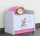 Тумба прикроватная Happy Babies Happy SZN02 Bear On Cloud, белый/розовый на tehnoparc.md Тумба прикроватная Happy Babies Happy SZN02 Bear On Cloud, белый/розовый