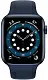 Smartwatch Apple Watch Series 6 44mm, carcasă din aluminiu albastru, curea tip sport