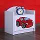 Тумба прикроватная Happy Babies Happy SZN02 Fairy Car, белый на tehnoparc.md Тумба прикроватная Happy Babies Happy SZN02 Fairy Car, белый