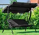 Leagăn de grădină FunFit Relax, negru