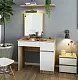 Masă de toaletă Akord P-2/SL 500x600cm Right, stejar sonoma/alb