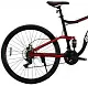 Bicicletă Belderia Camp Double Suspension R29 GD-SKD, negru/roșu