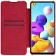 Husă de protecție Nillkin Samsung Galaxy A21s Qin LC, roșu pe tehnoparc.md Husă de protecție Nillkin Samsung Galaxy A21s Qin LC, roșu