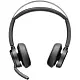 Căşti Poly Voyager Focus 2 Microsoft Teams Certified USB-C-C Headset +USB-C/A Adapter +Charging Stand, negru