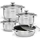 Set vase de gătit Konighoffer Bari Silver 8pcs, inox