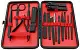 Set de manichiură Aptel AG603E, negru/roșu