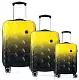 Set de valize CCS 5226 Set, negru/galben