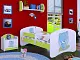 Тумба прикроватная Happy Babies Happy SZN02 Bear, белый/пастельно-зеленый на tehnoparc.md Тумба прикроватная Happy Babies Happy SZN02 Bear, белый/пастельно-зеленый