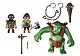 Set jucării Playmobil Giant Troll with Dwarf Fighters