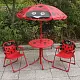 Set mobilă de grădină pentru copii Strend Pro Melisenda Ladybug 1+2, roșu