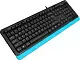 Tastatură A4Tech FK10, negru/albastru