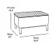 Set mobilă de grădină Keter Salemo Balcony Set, grafit