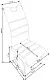 Scaun Halmar K371, gri/negru