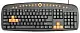 Tastatură Promate EasyKey-2, negru/portocaliu