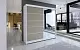 Dulap-cupe Space Meble Talin III 180x215x58rafturi, alb mat/sonoma