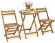 Set mobilă de grădină Costway HW71590, natural