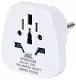 Adaptor Rivacase PS4100 W00 World to EU White, alb