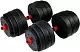 Гантель FunFit Dumbbell Set 40кг 4in1, черный/красный