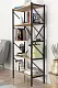 Etajeră Fabulous Shelves Metal 5 sectiuni, pin/negru