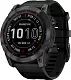 Умные часы Garmin fenix 7X Sapphire Solar, серый карбон с черным ремешком