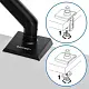 Suport pentru monitor SENSE7 Hang, negru