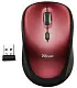 Mouse Trust Yvi Wireless Mini, negru/roșu