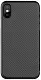 Husă de protecție Nillkin Apple iPhone XS/X Synthetic Fiber, negru/gri