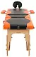 Masă de masaj BodyFit 1029, negru/portocaliu