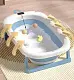Складная ванночка 4Play Tiny Whale, белый/голубой на tehnoparc.md Складная ванночка 4Play Tiny Whale, белый/голубой