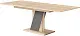 Masă Modern Slider 140/180x80x80cm, stejar sonoma/ardezie gri
