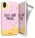 Чехол I-Paint Soft IPhone X Donut, розовый
