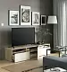 Tumbă pentru TV IKEA Besta/Selsviken 180x42x39cm, stejar antic/alb strălucitor