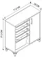 Container pentru jucării Fabulous 1D4S, pin/alb
