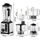 Blender Raf R.2880, inox pe tehnoparc.md Blender Raf R.2880, inox