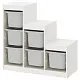 Etajeră cu containere IKEA Trofast 99x44x94cm, alb/gri pe tehnoparc.md Etajeră cu containere IKEA Trofast 99x44x94cm, alb/gri