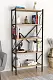 Стеллаж Fabulous Shelves Metal 5 секции, сосна/черный