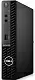 Calculator personal Dell Optiplex 3090 MFF (Core i5-10500T/8GB/256GB SSD/Ubuntu), negru
