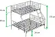 Pat pentru copii Evger R-70XL 90/140x200cm, gri