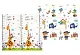 Игровой коврик 4Play Giraffes/Animals 180x200x1.5cm, разноцветный