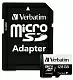 Карта памяти Verbatim Premium microSDXC + SD Adapter, 128ГБ